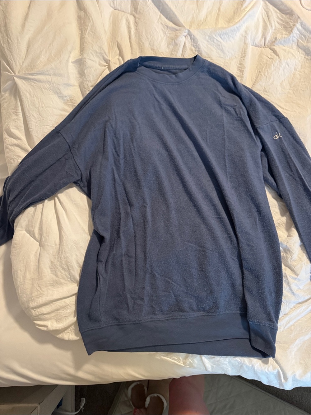 Alo Dark Blue Crewneck Sweatshirt